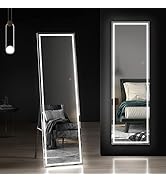 Dprodo Jewelry Cabinet with Full Length Dressing Mirror