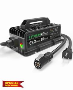 67.2V 10A Rapid Battery Charger for Segway Dirt eBike & Sur-Ron X LightBee