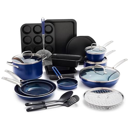 Diamond Infused PFOA PFAS-Free Ceramic Nonstick Pots and Pans