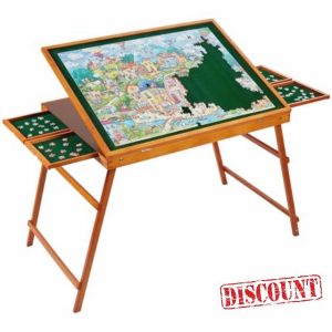 1500 Piece Wooden Jigsaw Puzzle Table with Drawers and Cover