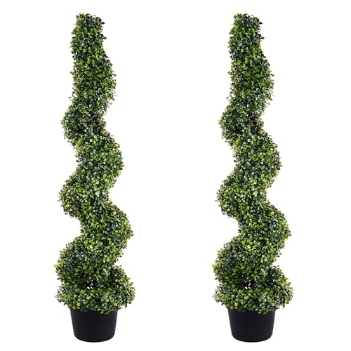 4ft Tall (2 Pieces) Faux Plant Outdoor