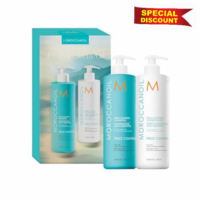 Moroccanoil Frizz Control Shampoo & Conditioner Half-Liter Se