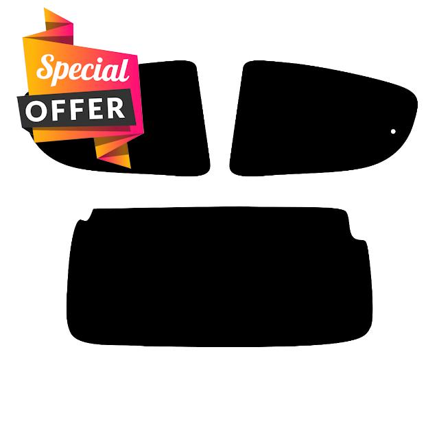 Window-Tint.co.uk Pre Cut Window Tint for Peugeot 107 5-door - 2005 to 2015 - Rear Windows 5% Limo