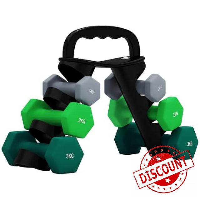 SPORTNOW Dumbbells Set with Carry Storage Rack