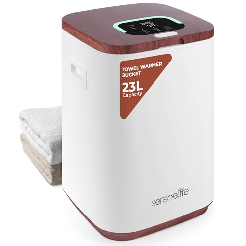 Fits Up to Two Oversized Towels for Bathroom (Wood Color)