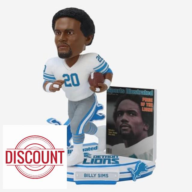 Billy Sims Detroit SI Magazine Cover Sports Bobblehead Lions Football Illustrated