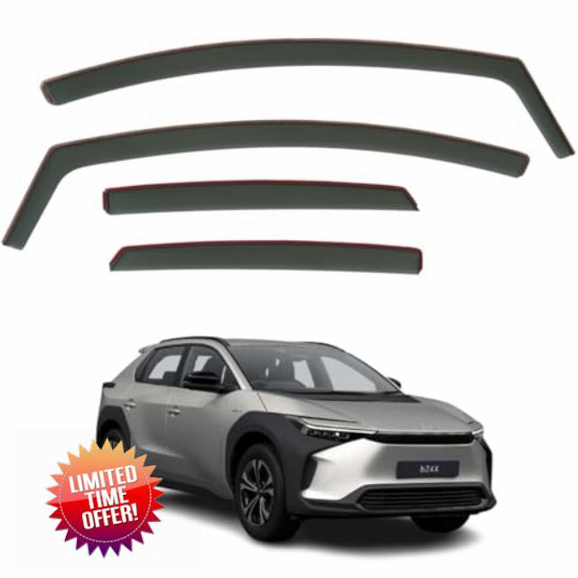 Set Of 4 Wind Deflectors Compatible with TOYOTA bZ4X 5-door SUV 2023 2024 2025 2026 Models.