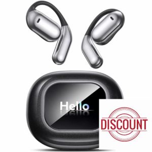 Ultra Open Ear Headphones Wireless Bluetooth - Ergonomic Pro Over The Ear Earbuds with Air-Like Silicone Design