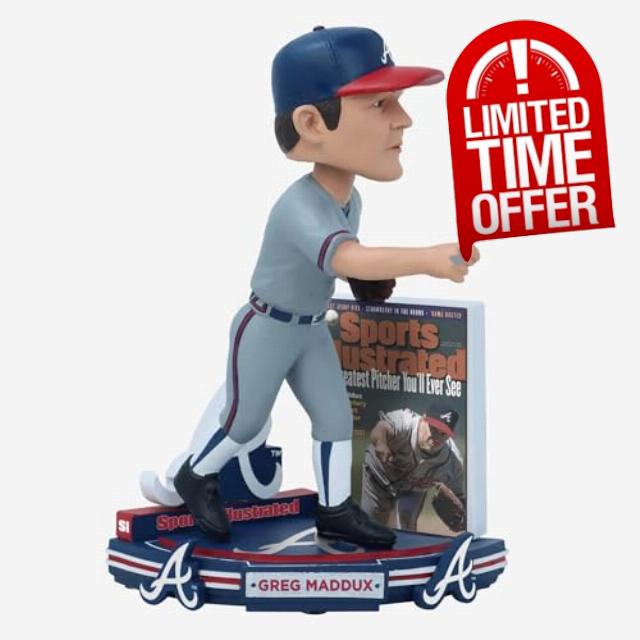 Greg Maddux Atlanta Braves Sports Illustrated Cover Bobblehead MLB Baseball