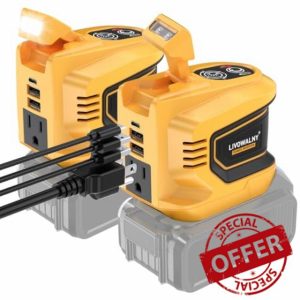 2 Packs Power Inverter for Dewalt 20V Battery
