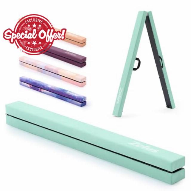 ZELUS 7 ft. 210cm Foldable Gymnastics Balance Beam