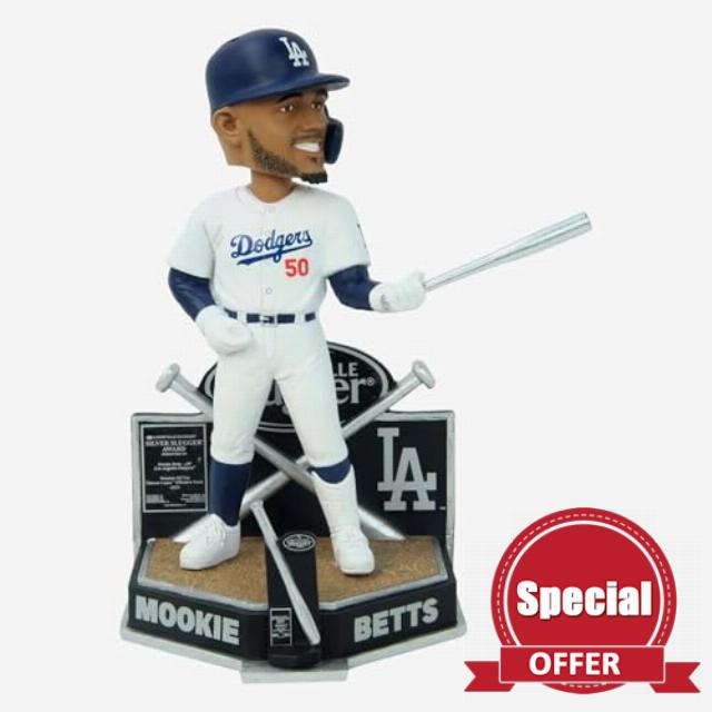 Mookie Betts Los Angeles 2023 Silver Slugger Bobblehead Dodgers Baseball