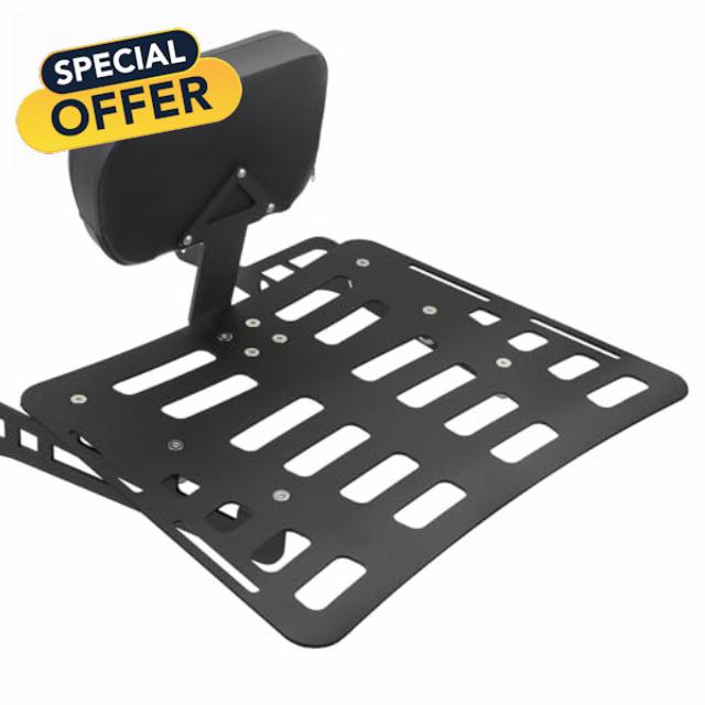 Detachable Backrest Sissy Bar + Luggage Rack Compatible With Can Am Spyder F3 F3-S F3-T
