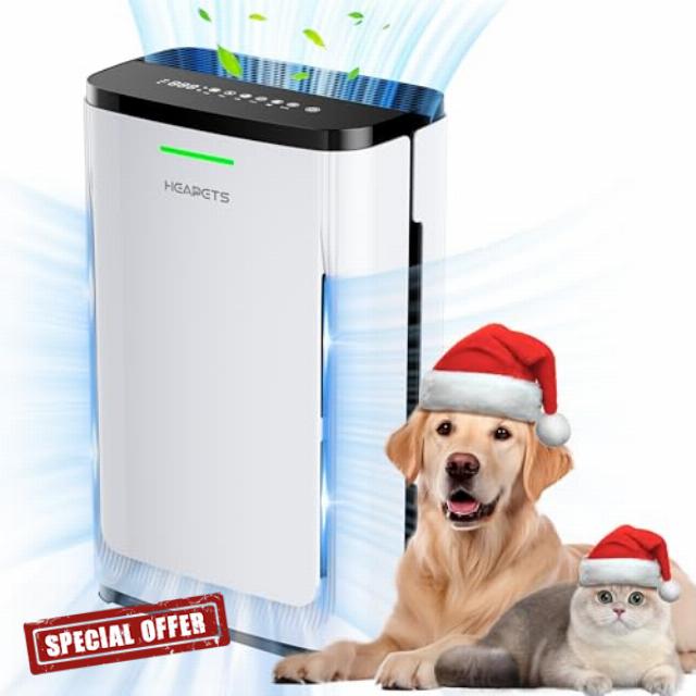 Pet Air Purifier for Home Large Room Up to 2500 ft²