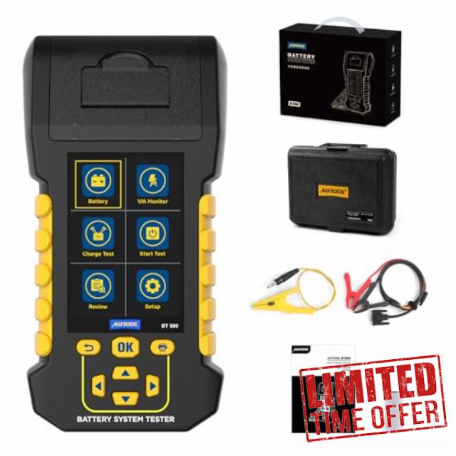Car Battery Tester 12V/24V Digital Automotive Batteries & Alternator Diagnostic Tool