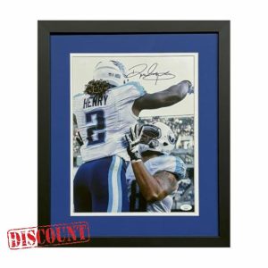Derrick Henry Autographed Tennessee Titans Football Photo - Hand Signed with James Spence Authentication (JSA)