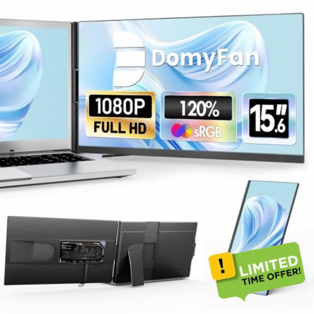domyfan 15.6" Laptop Monitor Extender