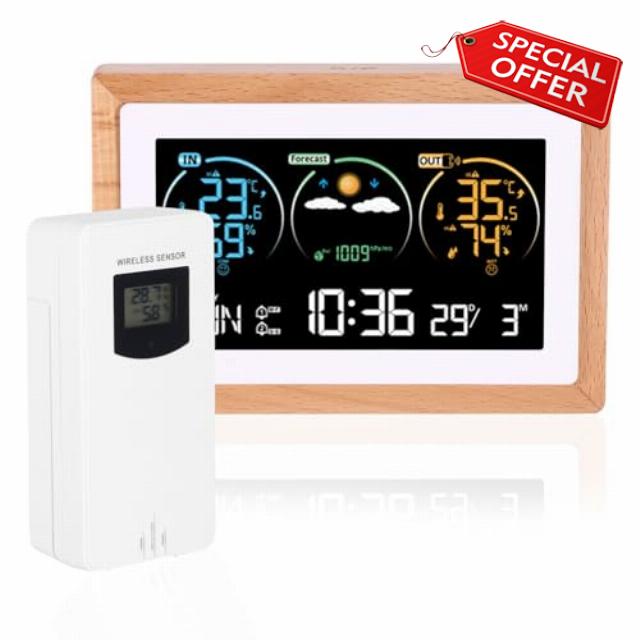 Weather Station with Outdoor Wireless Sensor