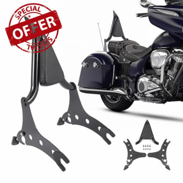 Motorcycle Sissy Bar Detachable Passenger Backrest for 2014-2023 Indian Chieftain Roadmaster Springfield Challenger Dark Horse