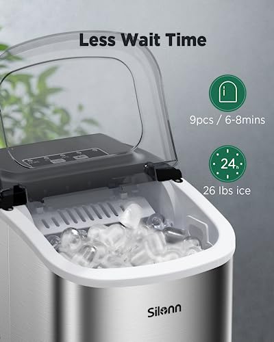 Produces 9 Ice Cubes in 6 Minutes