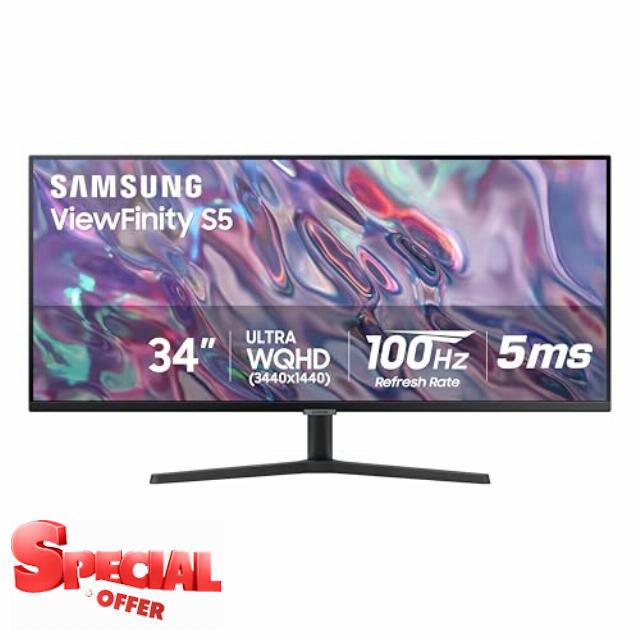 SAMSUNG 34" ViewFinity S50GC Series Ultra-WQHD Monitor
