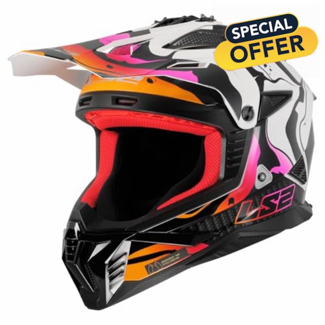 LS2 Helmets Gate II Full Face MX Motorcycle Helmet