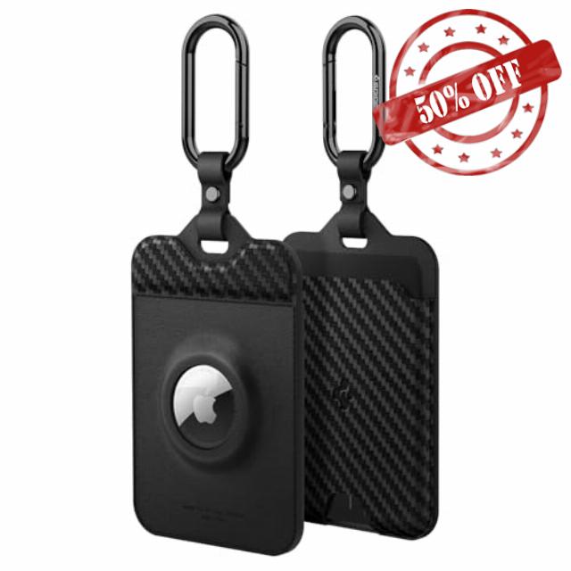 Spigen AirFit PU Key Card Holder with AirTag Slot