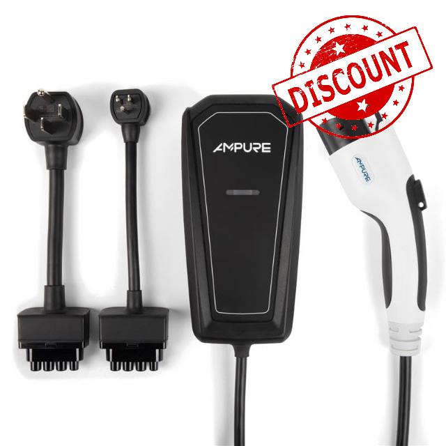 GO - Level 2 EV Charger - Plug in - 120/240v 32A - Indoor/Outdoor - Fast Charging Electric Car Charger - Nema 14-50 - Portable - UL Energy Star Certified