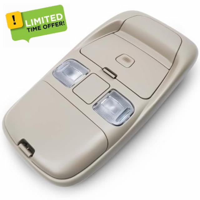Upgraded LED Overhead Console Assembly Fit for Dodge Ram 1500 2500 3500 1998-2002 Cab Interior Ceiling Dome Map Reading Light Lamp Map lights Replaces # SN96TL2AA SN94TL2AA L0021202 5013609AA 55350657