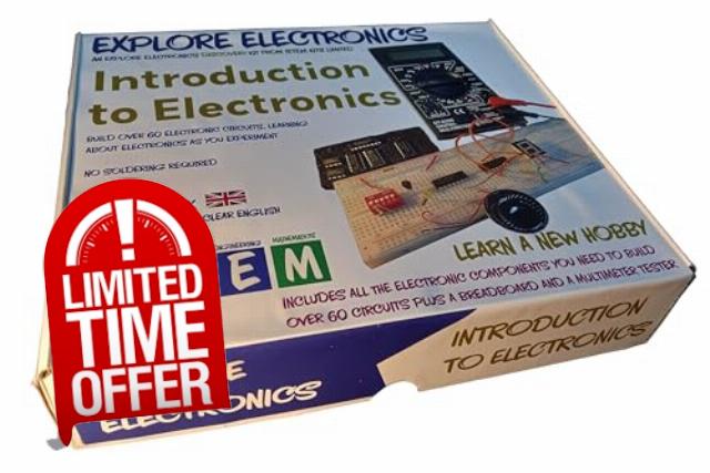 Explore Electronics: Introduction to Electronics | Electronic circuit constuction and learning kit | Introduction to a hobby in electronics | Suitable for anyone over 8 yrs.