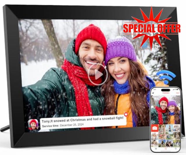 Digital Photo Frame WiFi 10.1 Inch