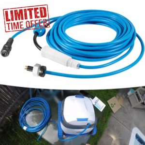 99958906-DIY 18M/60FT Blue 3-Wire Cable with Swivel for Tangle-Free Operation with Wi-Fi/Bluetooth for Dolphin Pool Cleaners Active 30