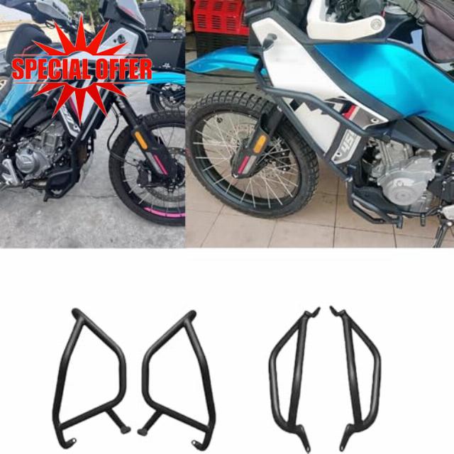Motorcycle Steel Highway Crash Bar Engine Guard Bumper Stunt Cage Crashbar Body Frame Falling Protector for CF&Moto 450MT 450 MT 2024 450-MT