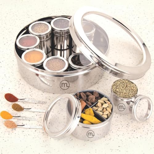 steel masala dabba spice