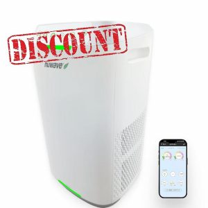 Nuwave Oxypure Zero Air Purifier with Washable Reusable Filters for Large Room | Smart Air Cleaners 99.9% Removal 0.1 Micron Particles | Dual Odor Sensor