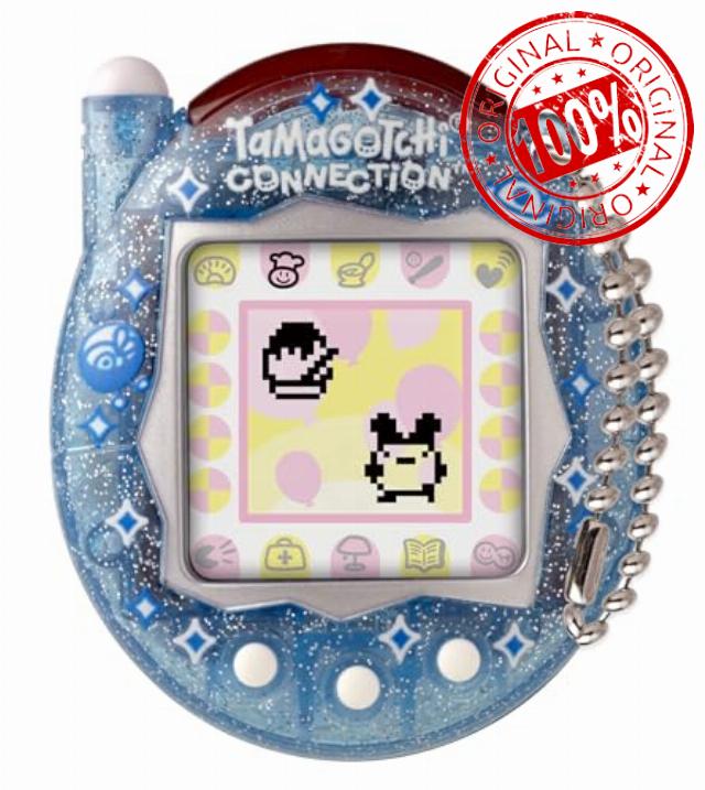 TAMAGOTCHI Bandai Connection Digital Pet Blue Glitter Shell Virtual Pet Electronic Toy With Infra-Red Connection For Shared Fun | Kids Toys For Girls And Boys Are Great Japanese Gifts