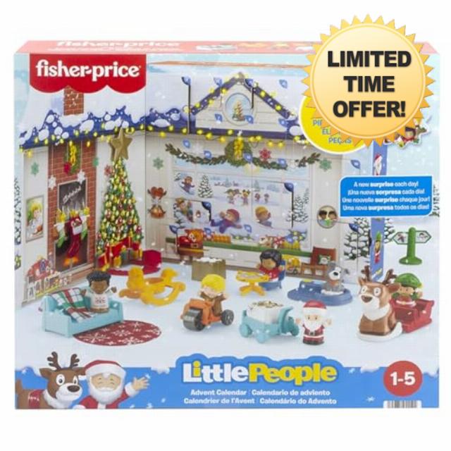Fisher-Price Little People Toddler Toy Advent Calendar Playset 24 Christmas Figures Toys For Kids Christmas Gif