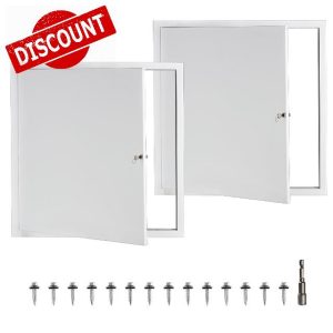 2 Pack Thicken 1mm Metal Access Panel 24 x 24 inch Access Door for Drywall