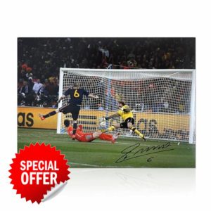 Andres Iniesta Signed Spain Soccer Photo: World Cup Winner