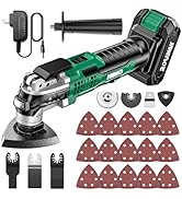 KIMO Cordless Grinder 20V Cordless Angle Grinder w/ 3.0Ah Li-Ion Battery & Charger, 9000RPM Brush...