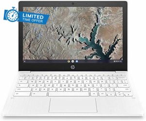 HP Chromebook 11-inch Laptop - MediaTek - MT8183 - 4 GB RAM - 32 GB eMMC Storage - 11.6-inch HD IPS Touchscreen - with Chrome OS™ - (11a-na0050nr