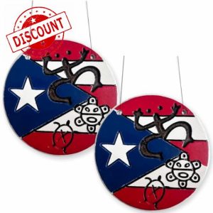 2 Pack Puerto Rican Flag Rear View Mirror Accessory