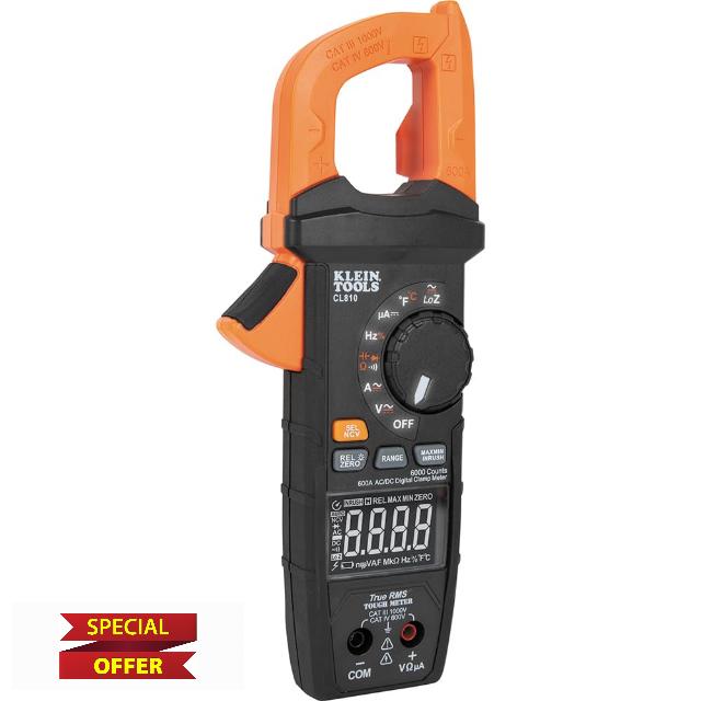 Klein Tools CL810 Digital Pro Clamp Meter with Flashlight