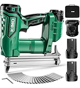 KIMO 18 Gauge Nail Gun Battery Powered w/ 2 X 2.0 Battery & Charger, 2 in 1 Cordless Brad Nailer/...