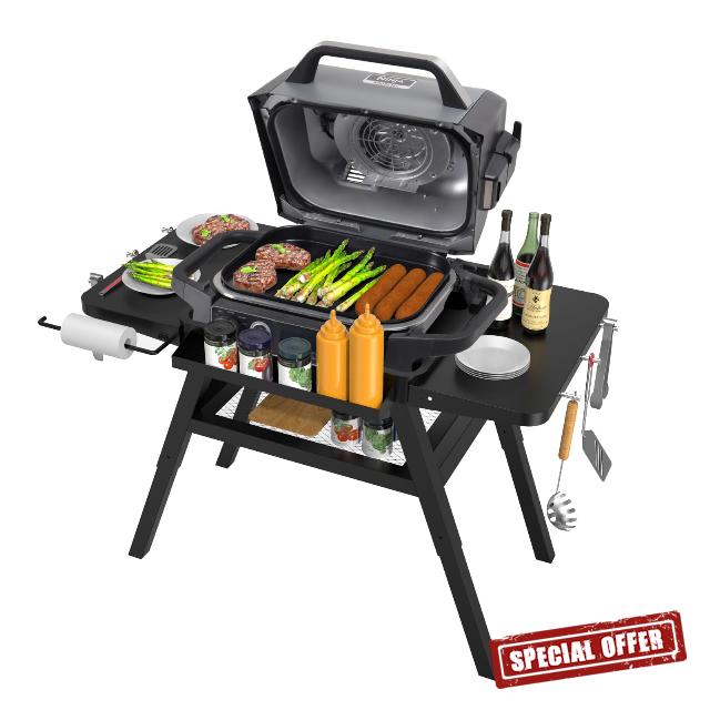 Adjustable Grill Stand for Ninja Woodfire Outdoor Grill