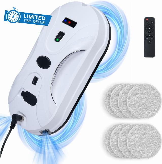 Smart Window Cleaning Robot with Automatic Dual Water Spray