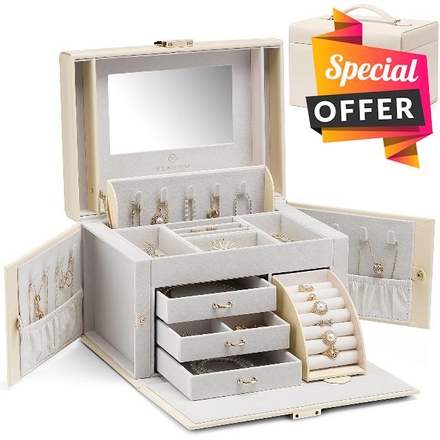 Vlando Large Jewellery Box for Women