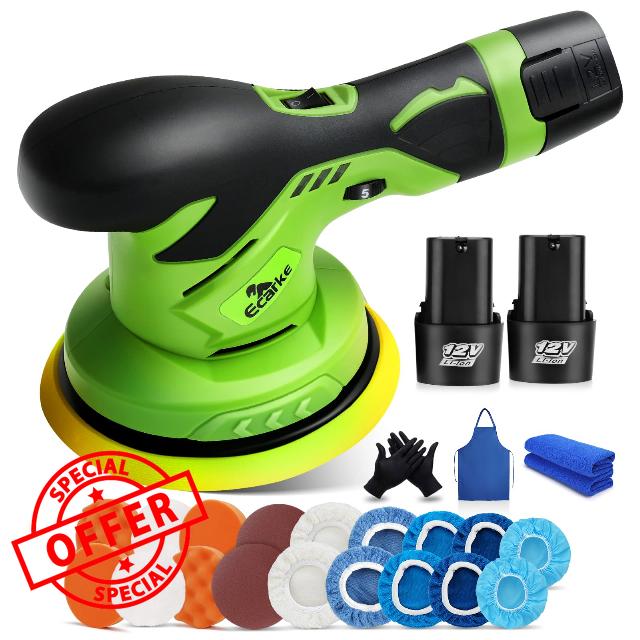 Ecarke Cordless Car Buffer Polisher Kit