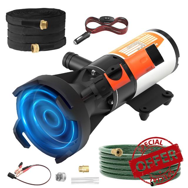 12V RV Portable Macerator Waste Pump for Sewage