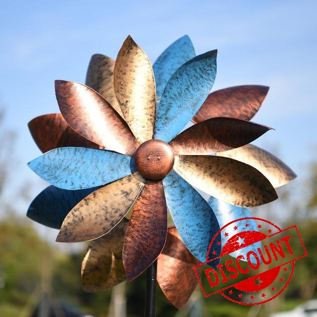 360°Yard Garden Wind Spinners with Lights